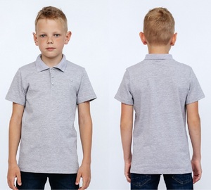    Рубашка поло Cherubino 63158-11 сер М 15% - картинка 1