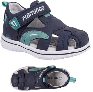    Туфли летн Flamingo 221с-з6-2797 син/бирюза - картинка 1